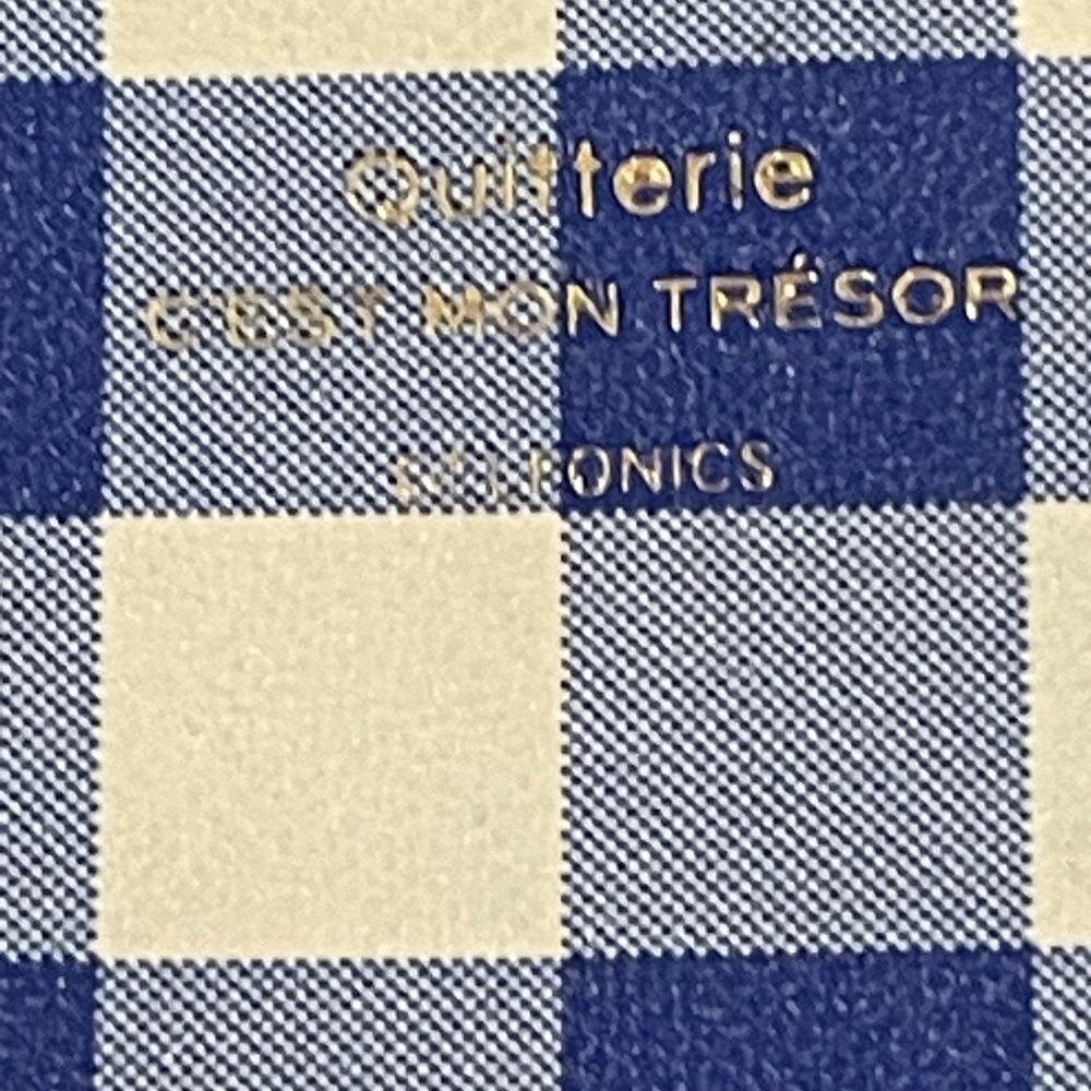 delfonics for madewell Blue Checkered gingham pouch - Picture 6 of 13